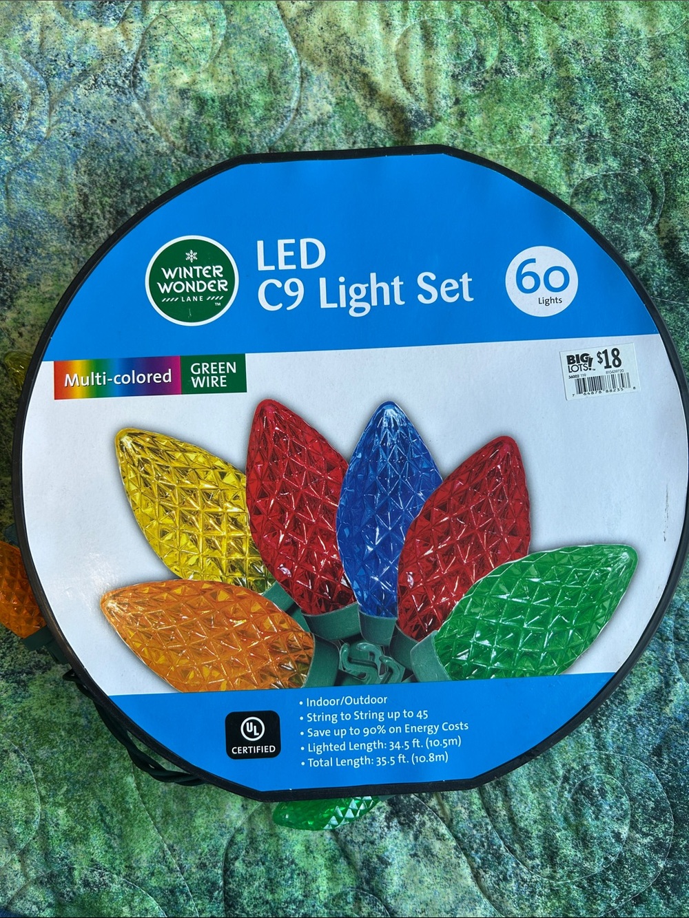 Winter Wonder Multi-Colored LED C9 Light Set - 60 Lights